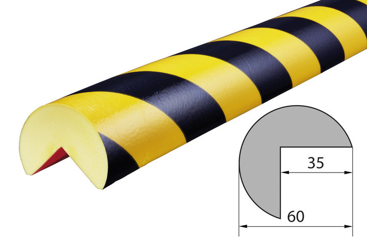 Elastyczny profil ostrzegawczo-ochronny KNUFFI typ A+ (1000 mm) - elastyczność i trwałość