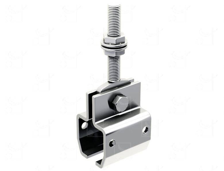 Regulowany, wychylny uchwyt sufitowy MANTION 9042, ocynk - zdjęcie produktu