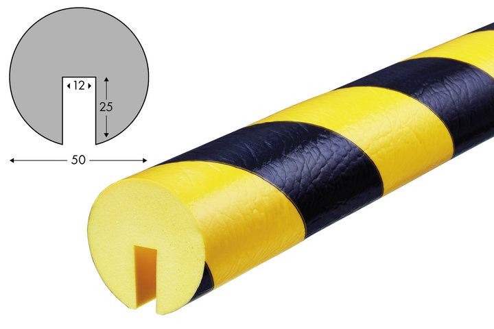 Elastyczny profil ostrzegawczo-ochronny KNUFFI typ B+ (1000 mm) - elastyczność i trwałość