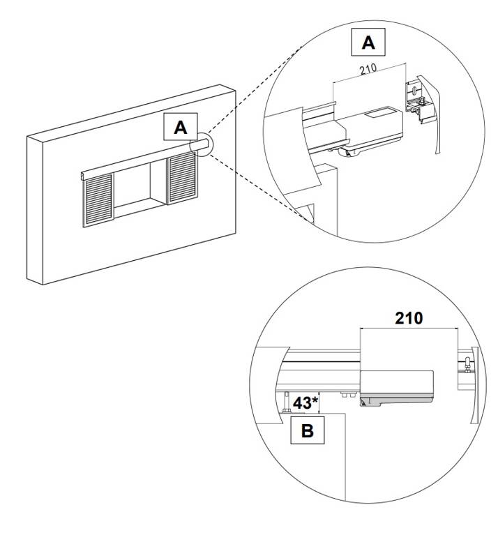 Zestaw do automatyzacji okiennic MANTION SYCOMM W0002520 z akumulatorem - zdjęcie przedstawiające automatyzację okiennic przesuwnych WIN-SLIDE i WIN-SLIDE R