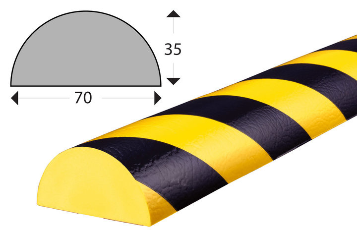 Elastyczny profil ostrzegawczo-ochronny KNUFFI typ C+ (1000 mm) - zdjęcie 1