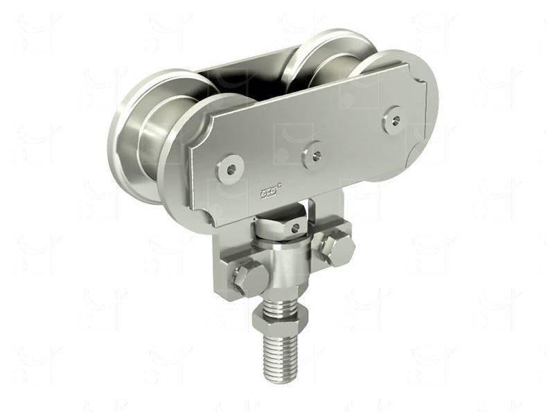 Wózek 4-kołowy MANTION 0265, ocynk - produkt na zdjęciu jest wyposażony w solidne koła zapewniające płynne poruszanie się po powierzchniach przemysłowych