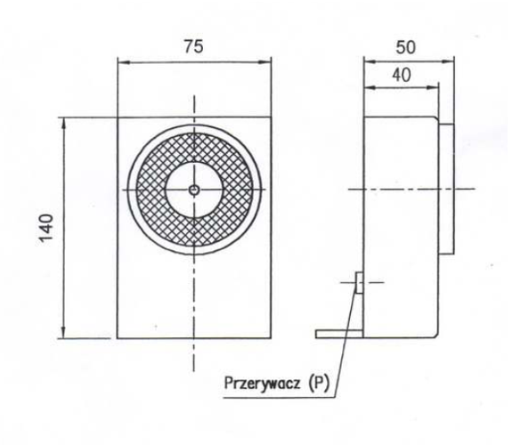 Trzymacz elektromagnetyczny EM-700N podłogowy - schemat montażu