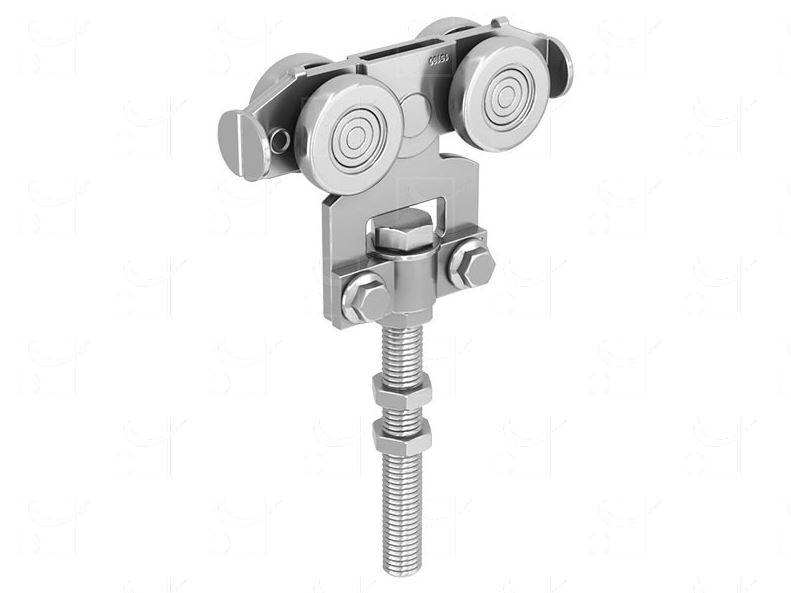 Wózek 4-kołowy z przedłużonym trzpieniem MANTION 9255SL, ocynk - solidna konstrukcja i niezawodność