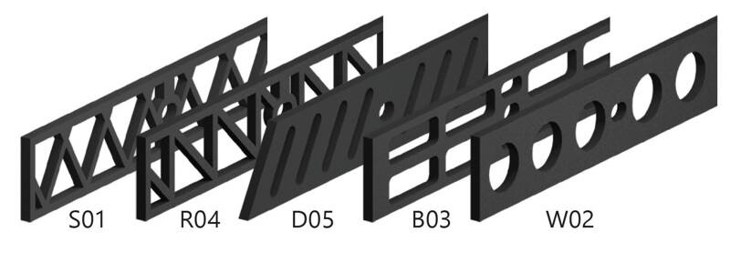 Prowadnica ażurowa ROC DESIGN do systemów loftowych THOR (120 kg) - eleganckie i solidne rozwiązanie do przesuwania drzwi w loftach.
