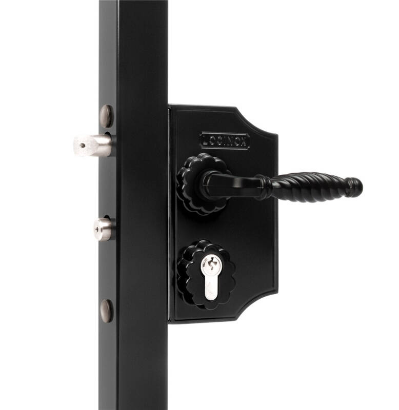 Nawierzchniowy zamek ozdobny duży Locinox LAKQ H2 na płaskownik 10 mm - zdjęcie 1