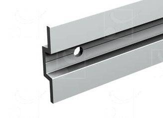 Podwójny dolny profil prowadzący MANTION 11122, aluminium - zdjęcie produktu