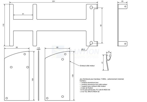 Komplet zaślepek do maskownicy MANTION 11266M