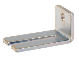 Regulowany podwójny uchwyt ścienny do szyny NIKO 21.B66, ocynk