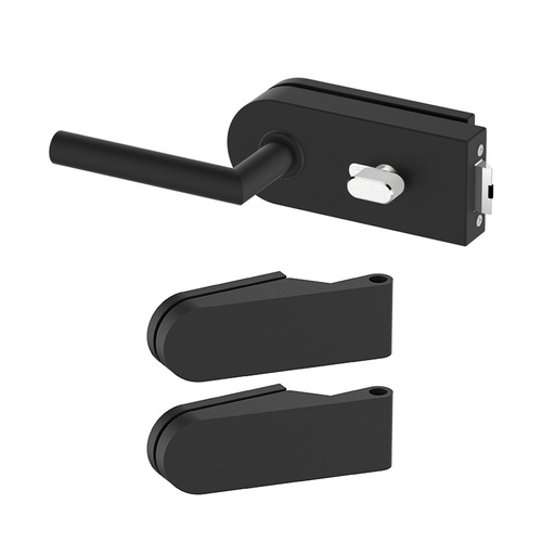 Zestaw okuć do drzwi szklanych Metal-Bud okrągły, blokada WC