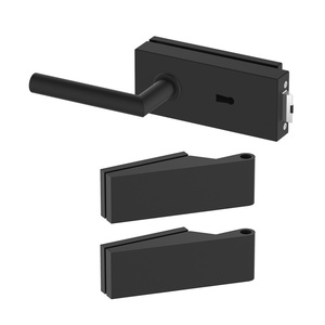 Zestaw okuć do drzwi szklanych Metal-Bud kwadratowy, na klucz