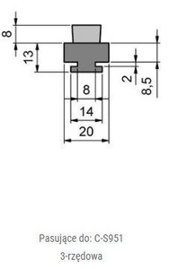 Uszczelka szczotkowa MINK STL950A