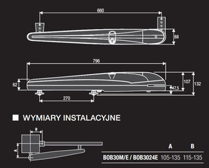 Zestaw do bram skrzydłowych BENINCA KBOB30ME.PM