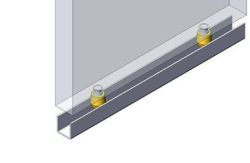 Mosiężna rolka prowadząca NIKO 33.M48, Ø19 mm