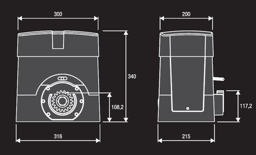 Zestaw do bram przesuwnych BENINCA KBULL17 OMI
