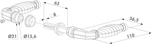 Klamka ozdobna ze znalu Locinox 3006FA