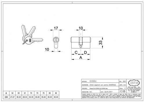 Komplet okuć do bramy przesuwnej IBFM typ 3500 (3500025K)