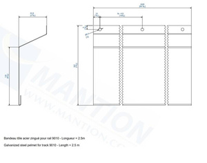 Maskownica MANTION 10186, ocynk