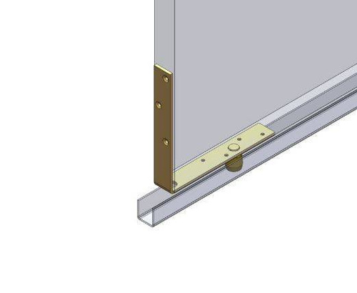 Dolny narożnik do skrzydeł drewnianych NIKO 32.N95, ocynk