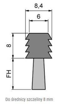 Elastyczna uszczelka szczotkowa MINK FBL0908