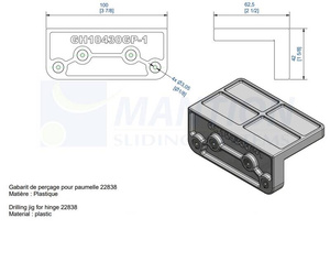 Szablon MANTION GH10430GP-1, plastik