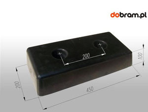 Odboje gumowe 200x450x100 mm
