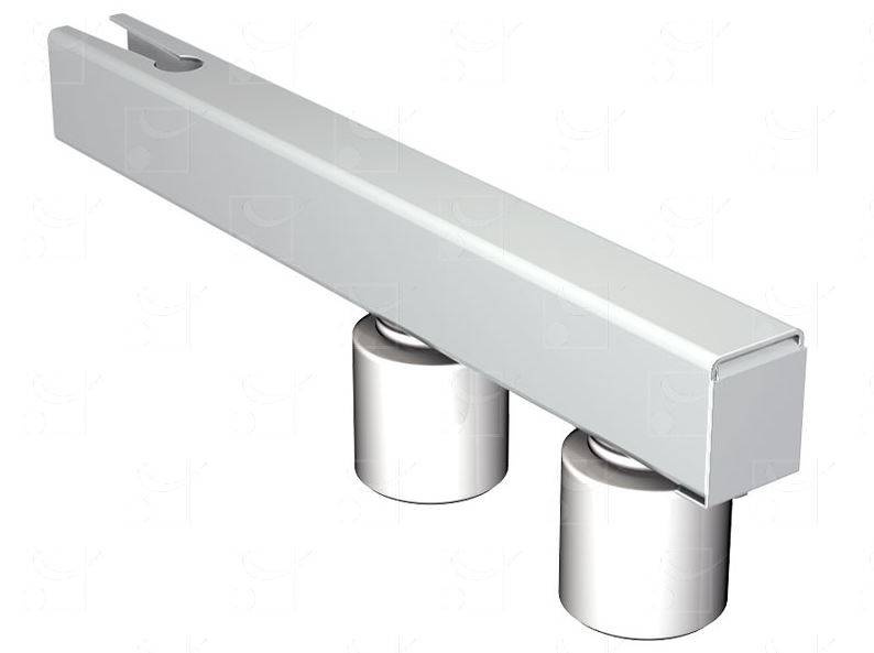 Regulowany 2-rolkowy prowadnik górny MANTION 1052, przedłużone rolki