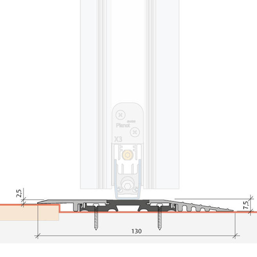 Płaski próg PLANET F130 (253119)