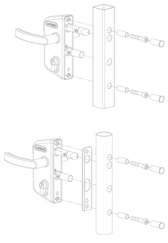Zamek ogrodowy Locinox LARZ P1 na rurę 40 mm