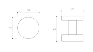 Gałka drzwiowa nierdzewna Metal-Bud