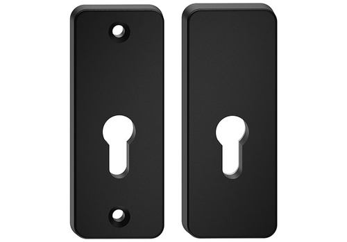 Szyld górny antywłamaniowy w klasie 2 do klamek Metal-Bud ATLAS, wersja krótka