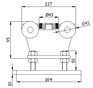 Wózek do bramy R-5M-50