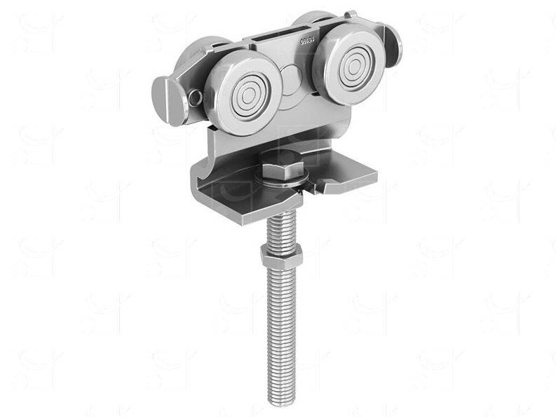 Wózek 4-kołowy z przedłużonym trzpieniem MANTION 9252SL, ocynk