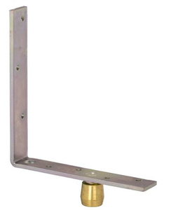 Dolny narożnik do skrzydeł drewnianych NIKO 34.M85, ocynk