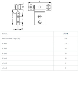 Wózek 4-kołowy NIKO 21.R40, ocynk