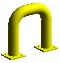 Odbojnica przyziemna prosta CM.OPP0303H