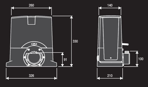 Napęd do bram przesuwnych BENINCA BULL8M