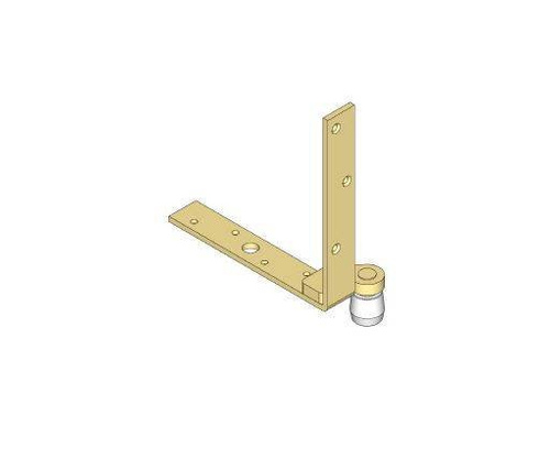 Dolny narożnik do skrzydeł drewnianych NIKO 34.N87, ocynk