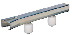 Podwójna nylonowa rolka prowadząca z szyną NIKO 38.X71