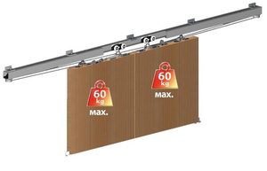 Mechanizm jednoczesnego przesuwu dwóch skrzydeł MANTION SYMETRIC (219-070)