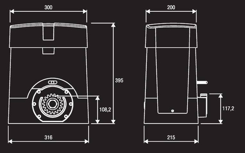 Zestaw do bram przesuwnych BENINCA KBULL20 HE