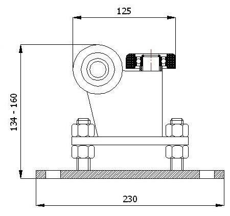 Wózek do bramy R-3T-70