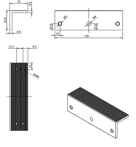 Element montażowy "ZL" BIRA Hartte MG180ZL
