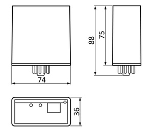 Detektor pętli magnetycznej BIRCHER ProLoop2, dwupętlowy, złącze 11-pin