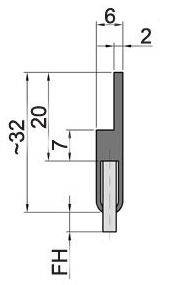 Uszczelka szczotkowa MINK BLA300212