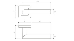 Klamka drzwiowa Metal-Bud DARO