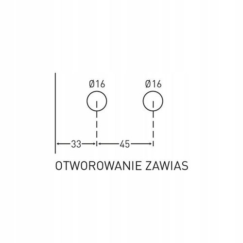 Zestaw okuć do drzwi szklanych Metal-Bud kwadratowy, na wkładkę bębenkową