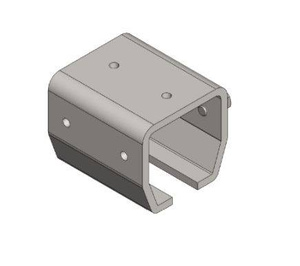 Uchwyt szyny NIKO 71.B00, stal kwasoodporna AISI 316