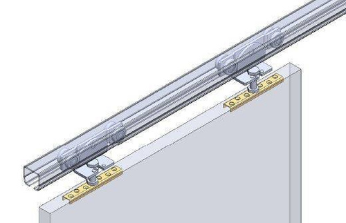 Płytka montażowa do skrzydeł drewnianych NIKO 54.F00, stal nierdzewna AISI 304