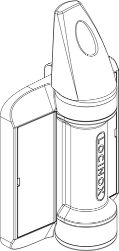 Zabezpieczenie zapobiegające wspinaniu się po zawiasie SERVAL, Locinox NOSTEP